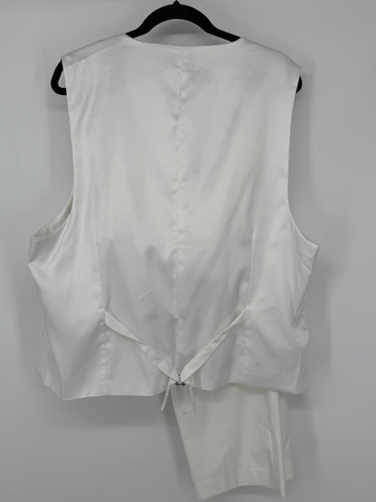 Men’s White Suit Set (Vest & Pants) – Size XL