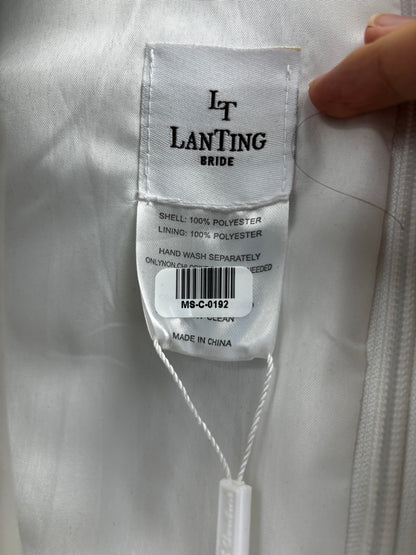 Women’s White Workwear Boiler Suit with Collar size no