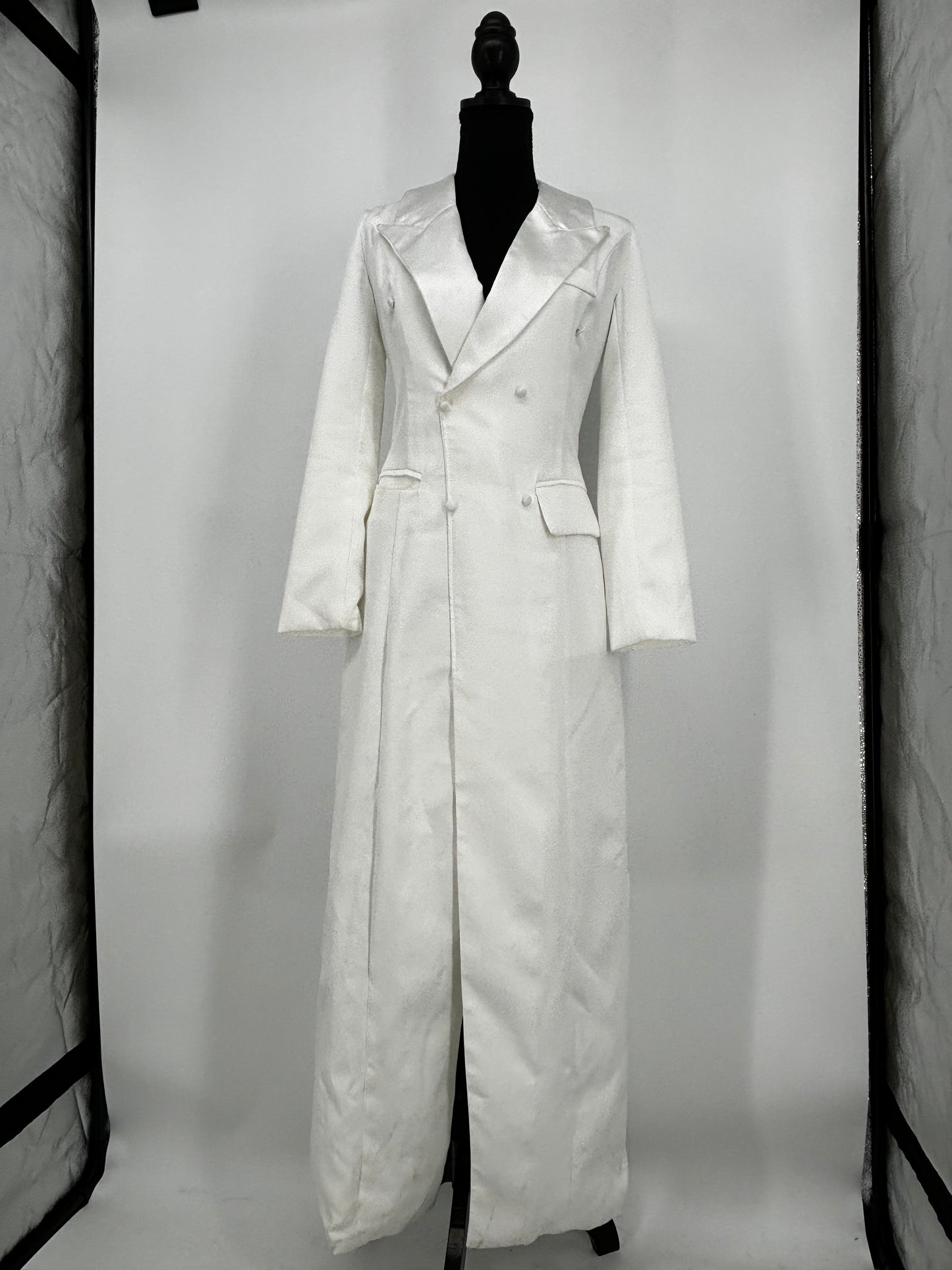 Women’s White Workwear Boiler Suit with Collar size no