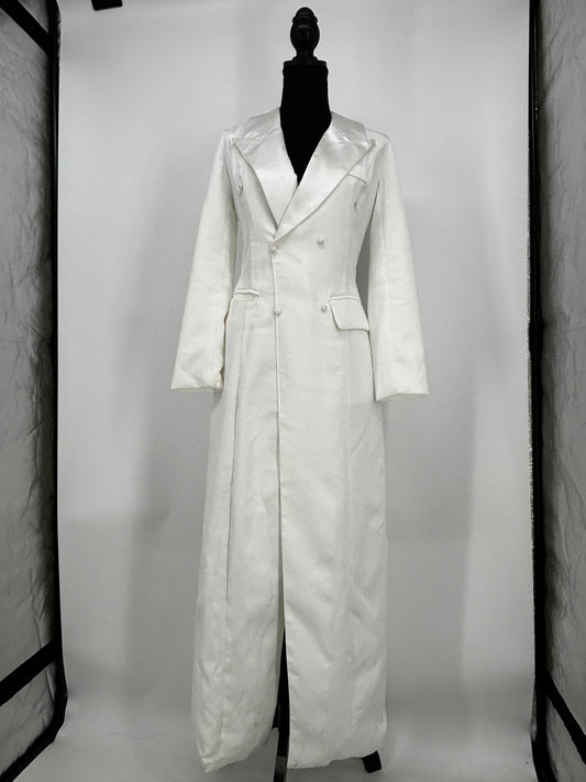 Women’s White Workwear Boiler Suit with Collar size no