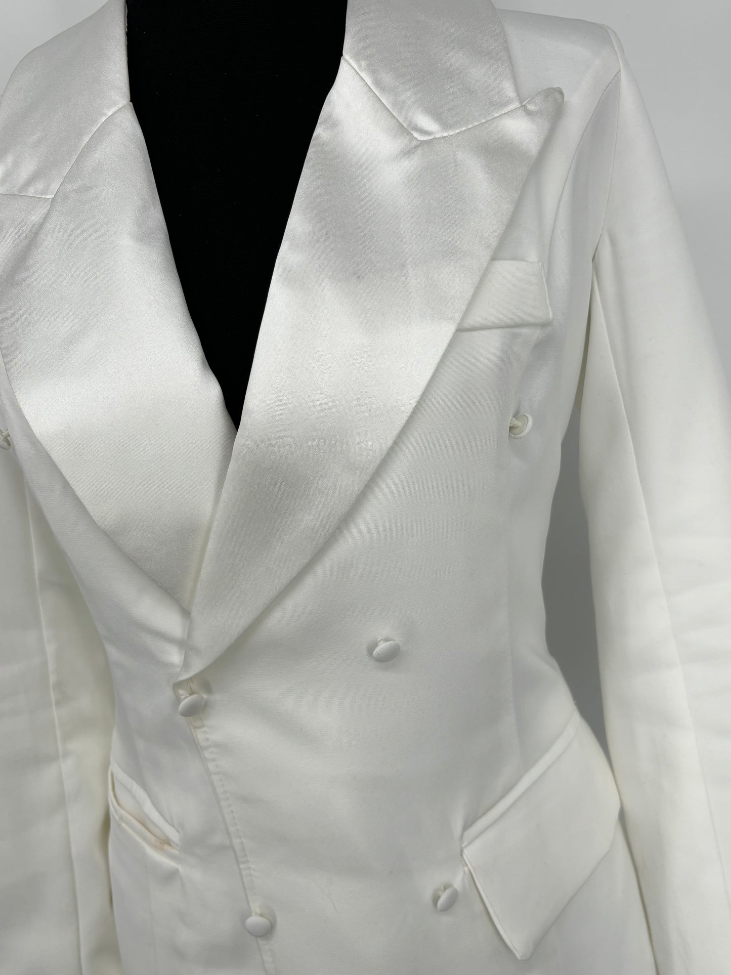 Women’s White Workwear Boiler Suit with Collar size no