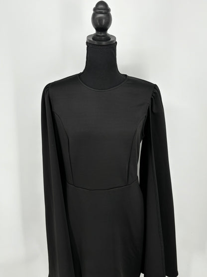 Women’s Black Long Sleeve Crew Neck Top size l