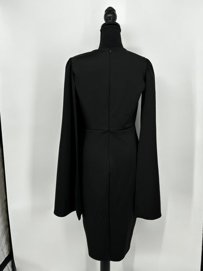 Women’s Black Long Sleeve Crew Neck Top size l