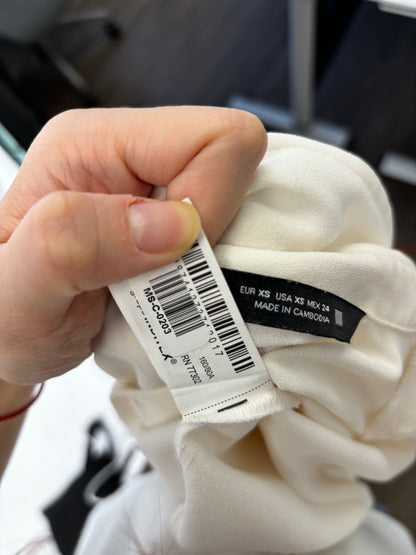 Women’s White Military Style Shirt size xs