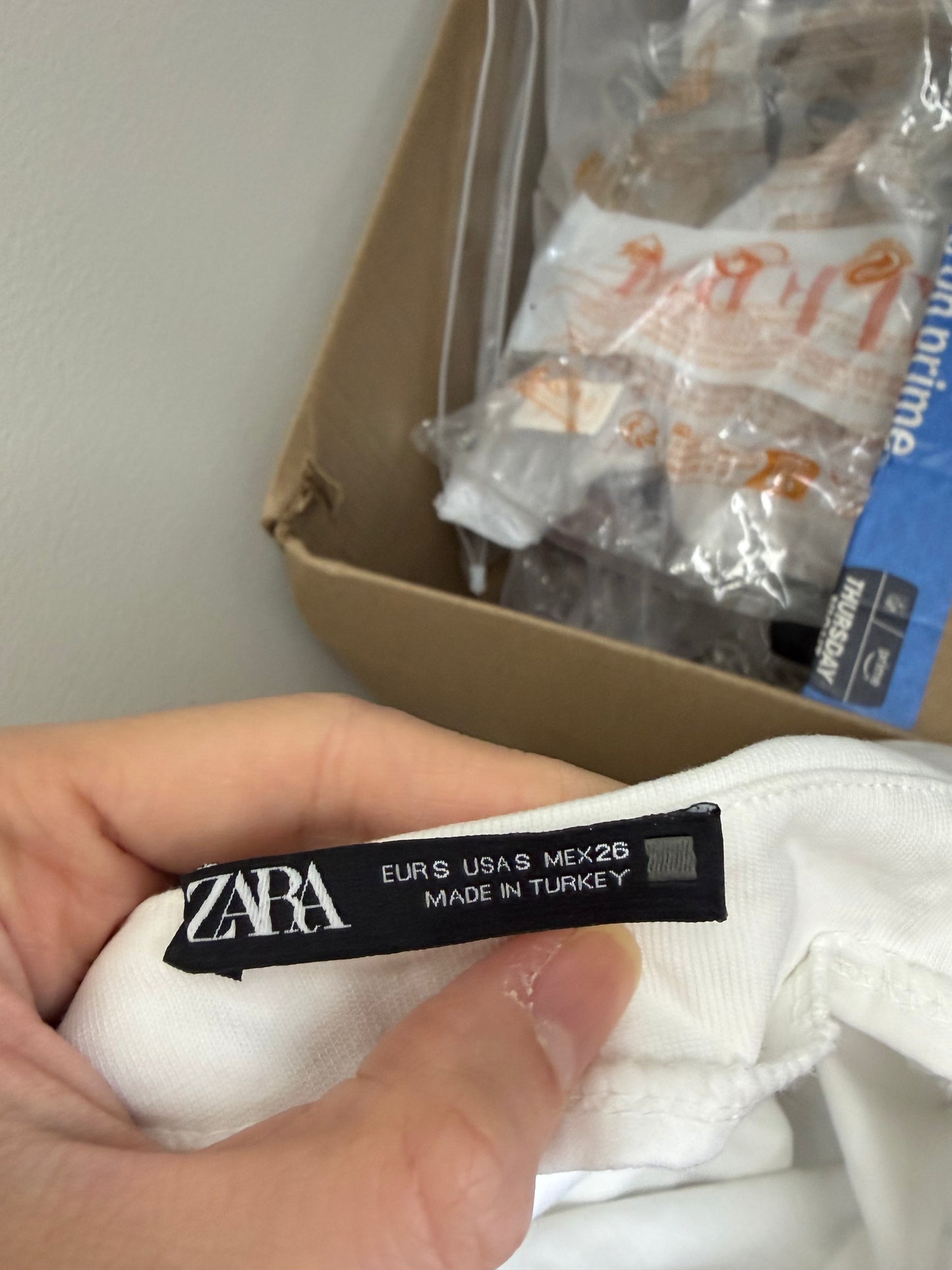 ZARA Women’s White One-Shoulder Fitted Top – Size S