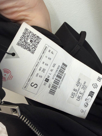 ZARA Women’s Black Bow Detail Cami Top – Size S