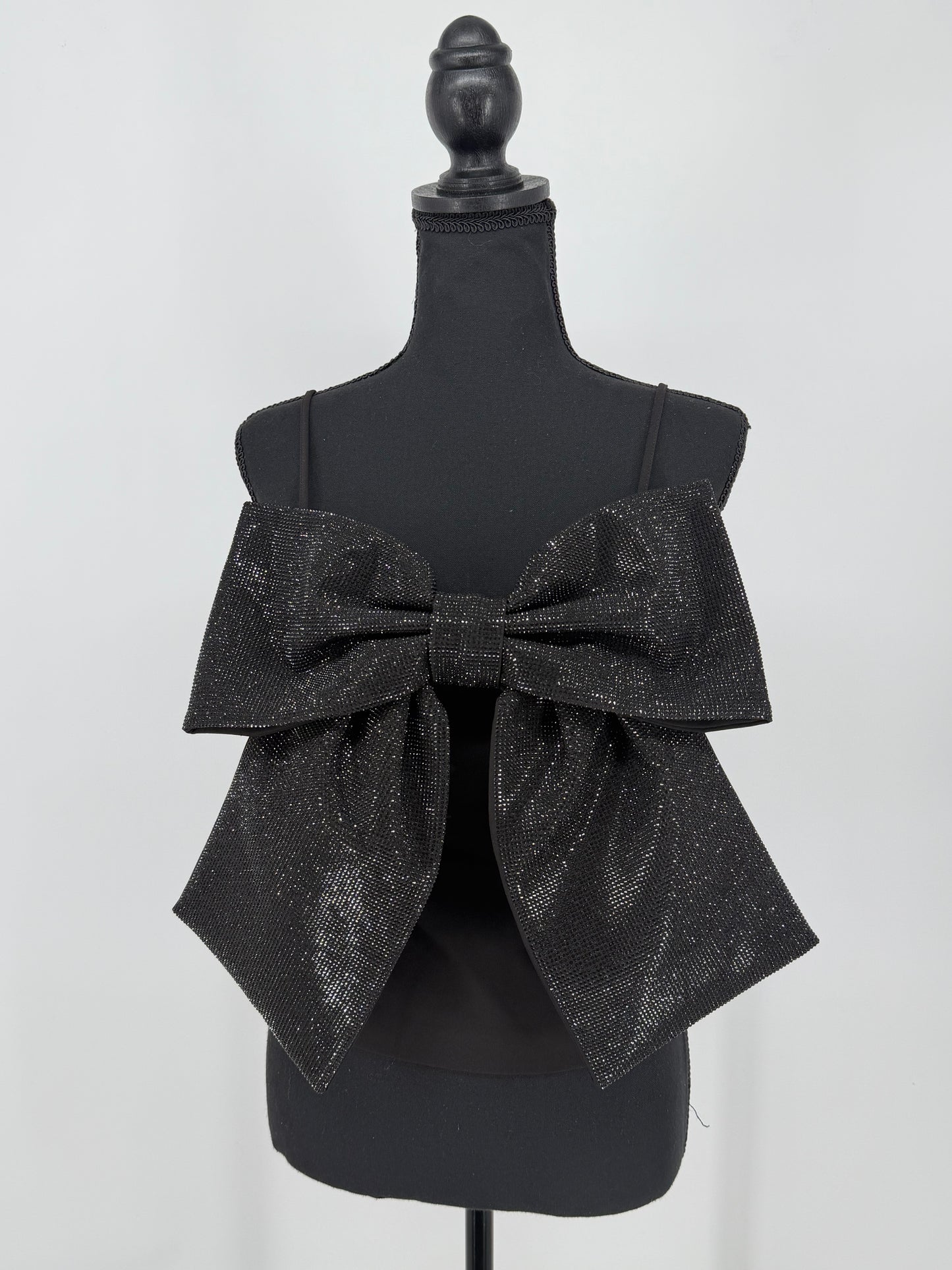 ZARA Women’s Black Bow Detail Cami Top – Size S