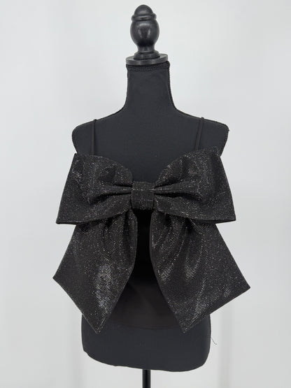 ZARA Women’s Black Bow Detail Cami Top – Size S