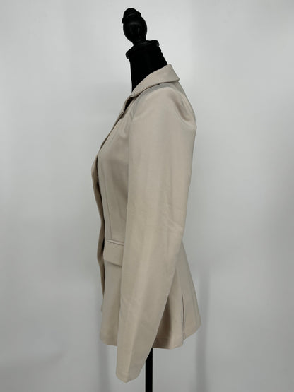 Women’s Cream Textured Tweed Suit Jacket size s