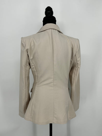 Women’s Cream Textured Tweed Suit Jacket size s