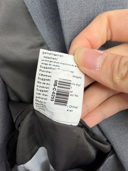 COOFANDY Men’s Gray Suit Set (Blazer & Pants) – Size 42
