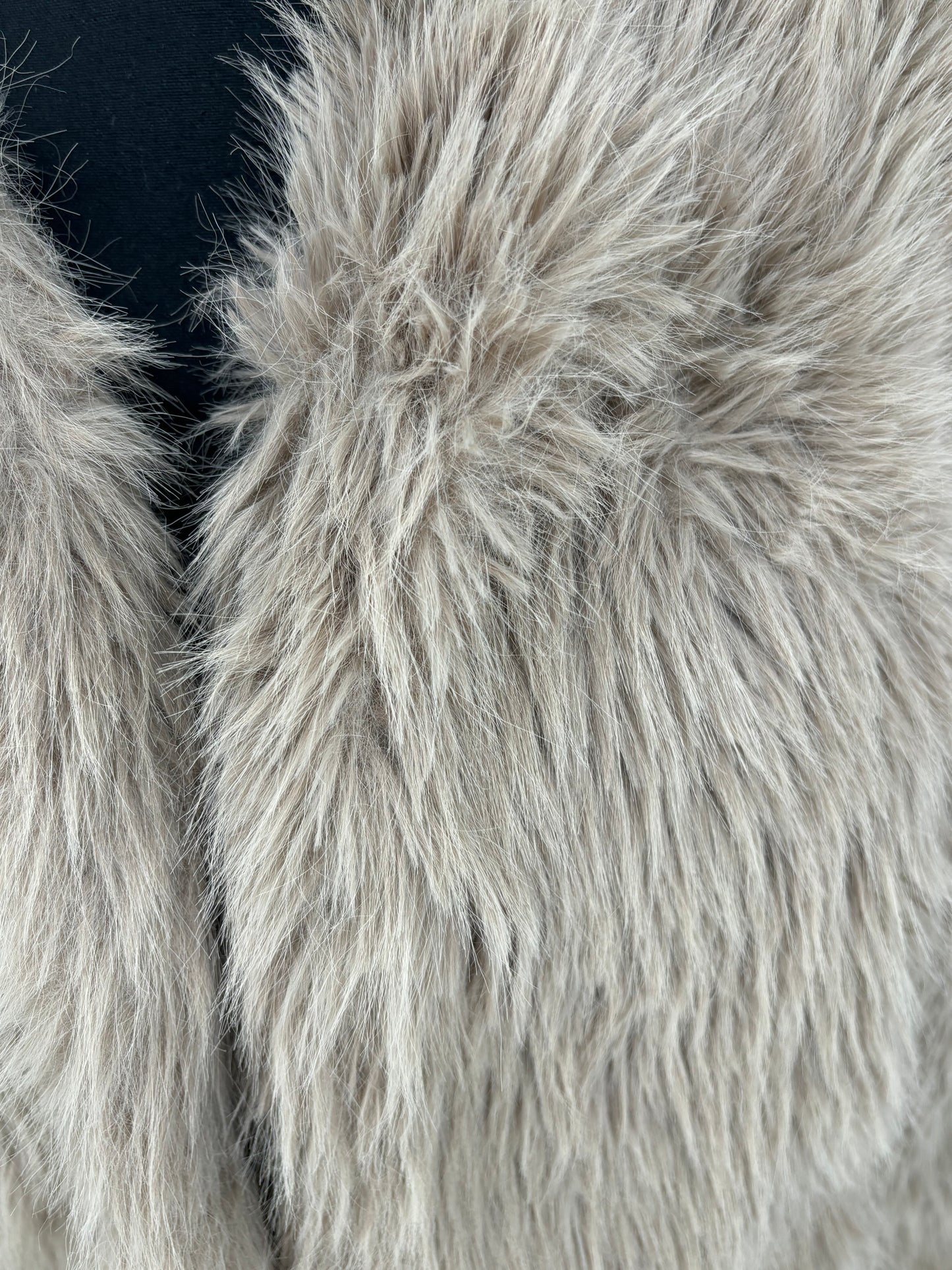 Women’s Light Brown Faux Fur Jacket size m