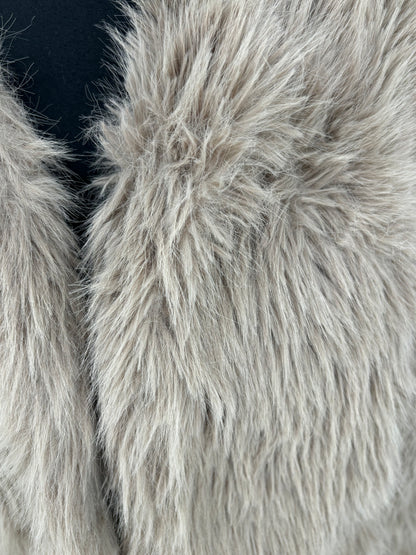 Women’s Light Brown Faux Fur Jacket size m