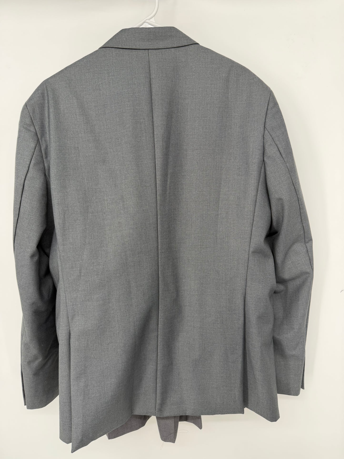 COOFANDY Men’s Gray Suit Set (Blazer & Pants) – Size 42