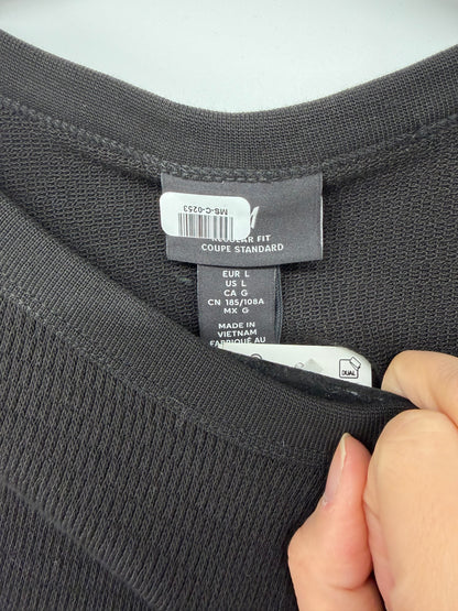 H&M Men’s Black Loose Fit T-Shirt – Size L