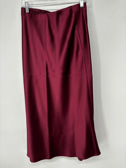 Zara Women’s Burgundy Midi Skirt size s