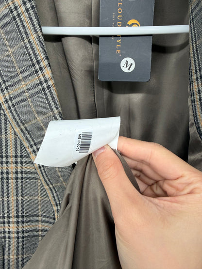Men’s Light Gray Plaid Blazer size m