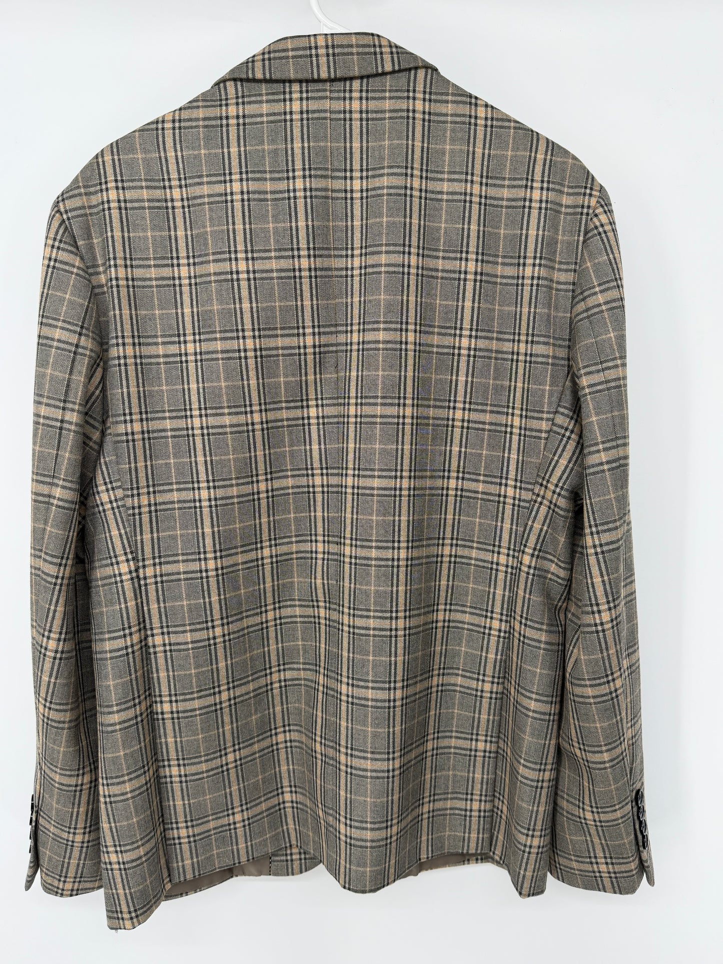 Men’s Light Gray Plaid Blazer size m