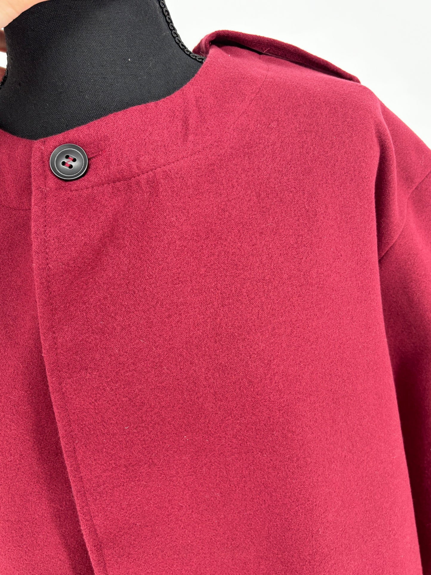 Women’s Red Wool Blend Short Coat size m