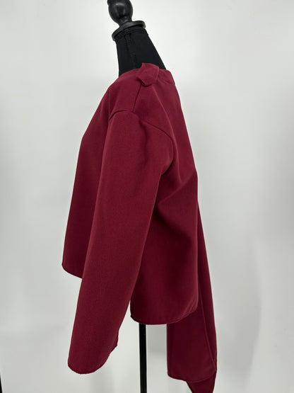 Women’s Red Wool Blend Short Coat size m