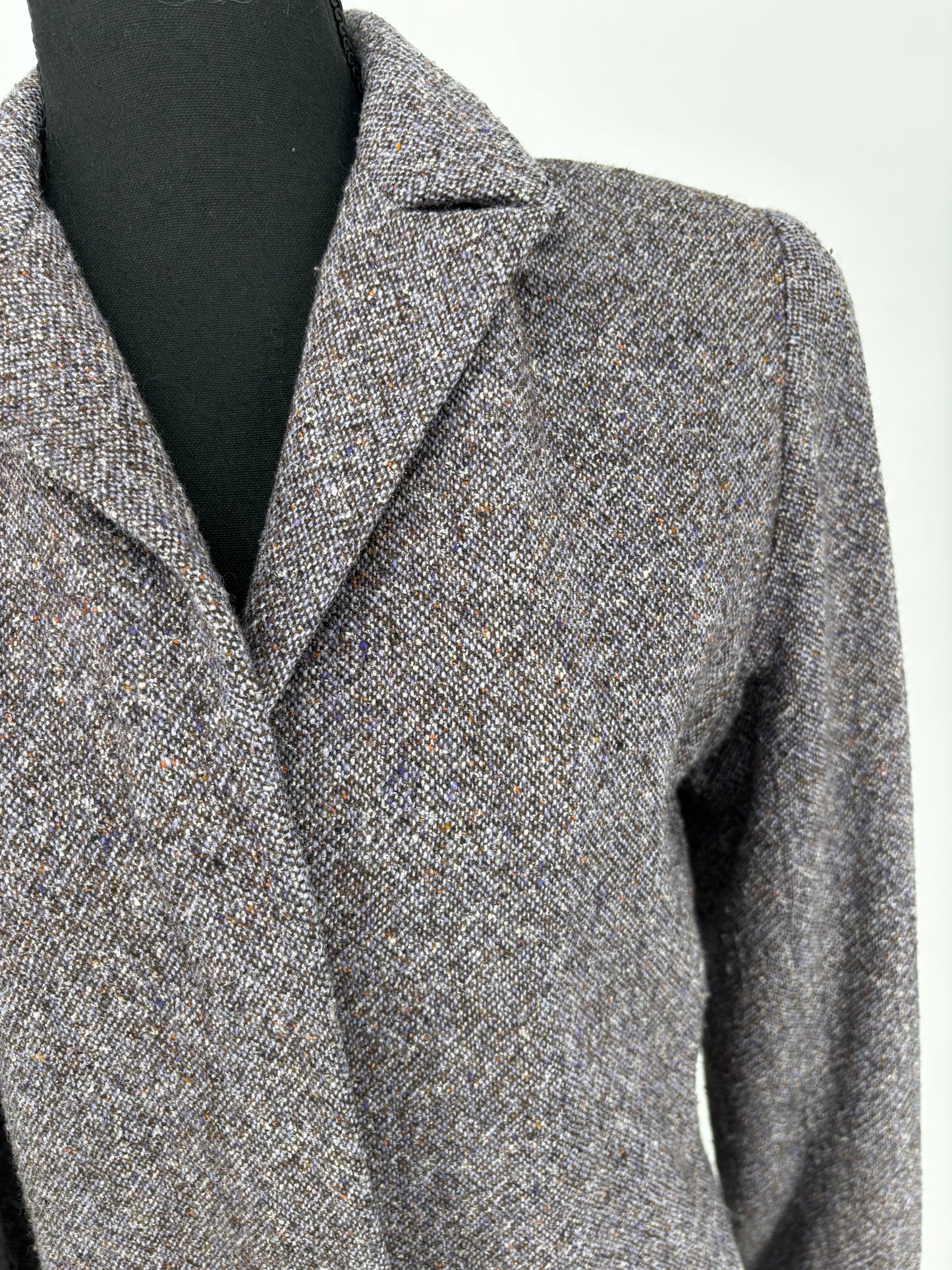 Women’s Gray Tweed Long Coat size s