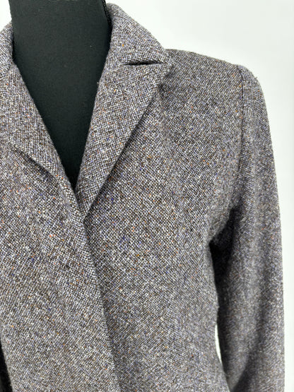 Women’s Gray Tweed Long Coat size s