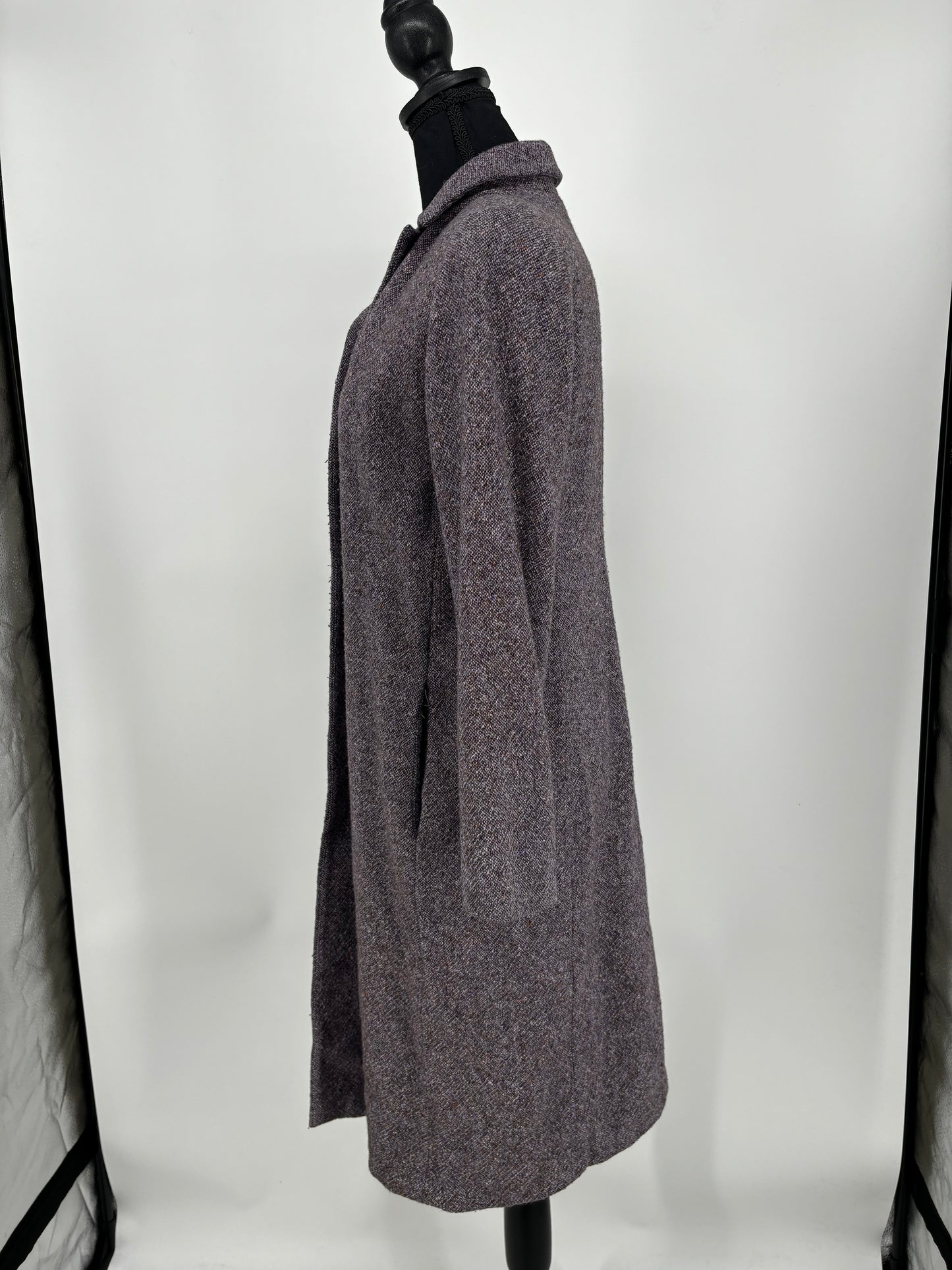 Women’s Gray Tweed Long Coat size s