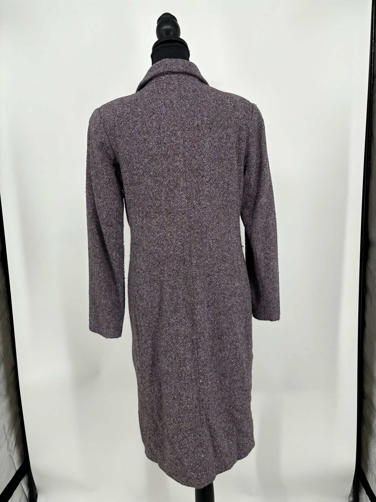 Women’s Gray Tweed Long Coat size s