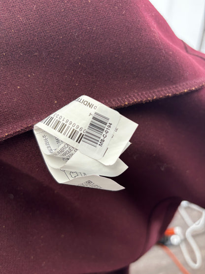 Women’s Burgundy Long Wool Coat size m