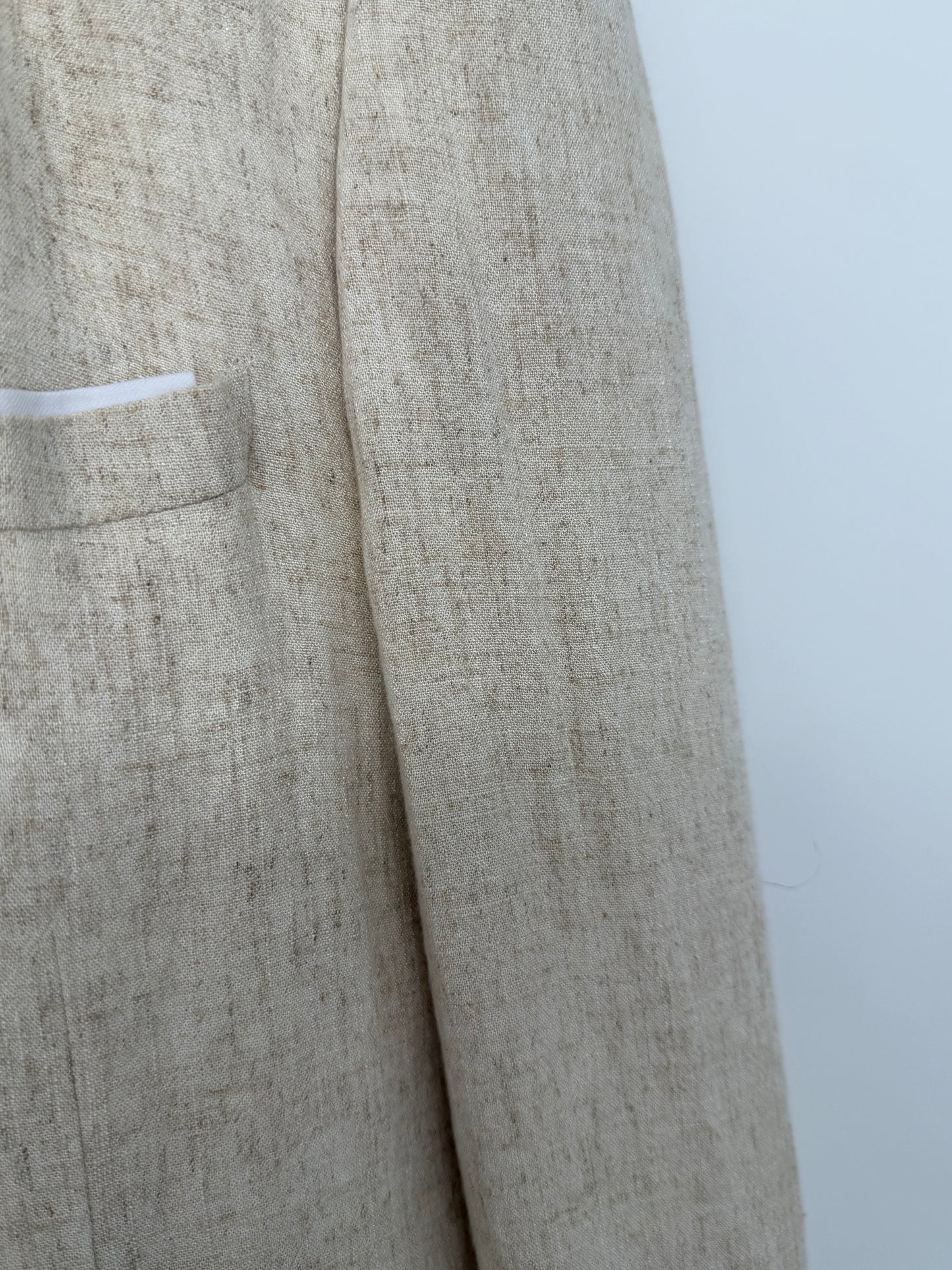 Men’s off-white Heavy Wool Suit Jacket size l