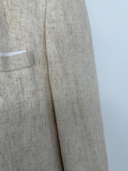 Men’s off-white Heavy Wool Suit Jacket size l