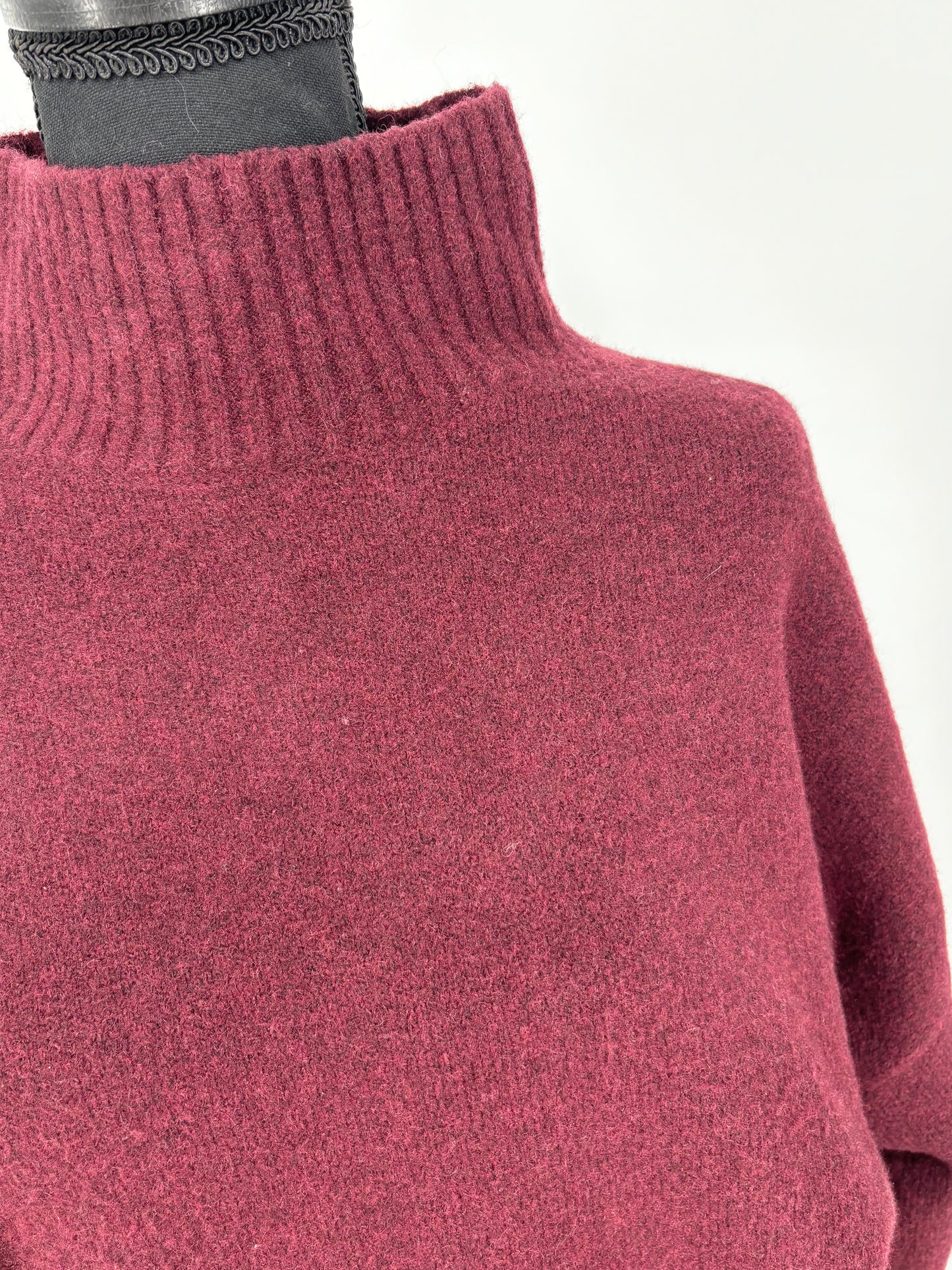 Women’s Burgundy Turtleneck Sweater size m