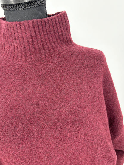 Women’s Burgundy Turtleneck Sweater size m