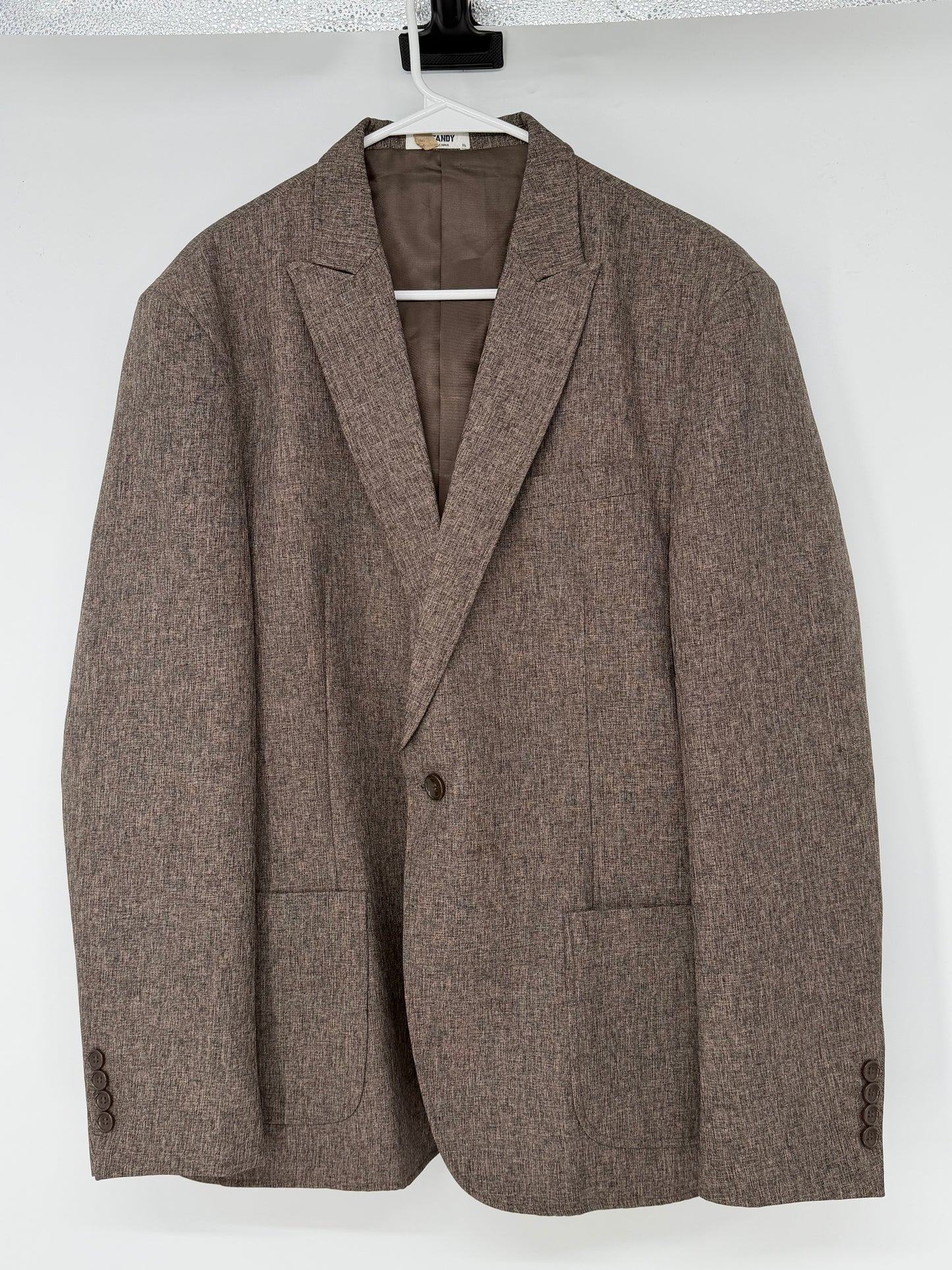 Men’s Brown Gray Casual Blazer size xl