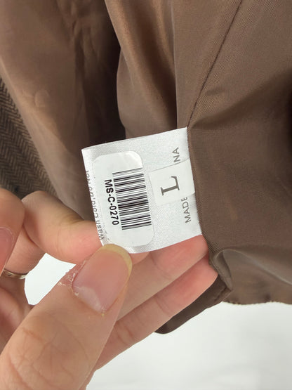 Men’s brown Tweed Casual Vest size l