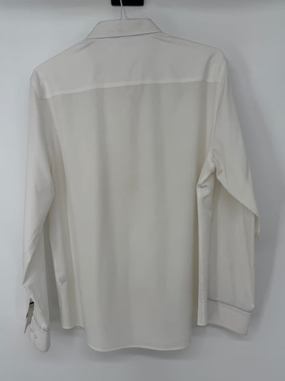 Men’s White Button-Up Casual Shirt size m