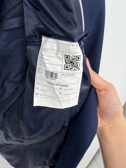 Men’s Blue Tailored Suit Jacket size m