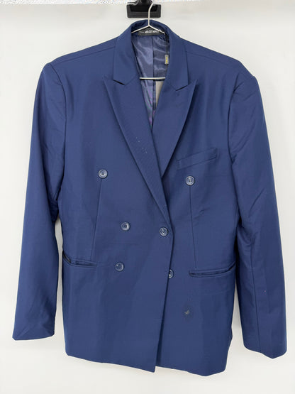 Men’s Blue Tailored Suit Jacket size m