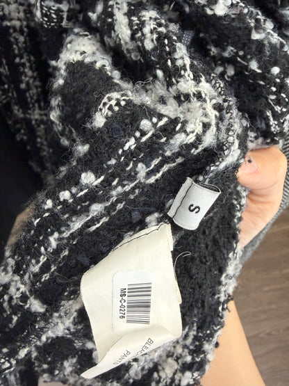 Men’s Black and White Plaid Jacket size s