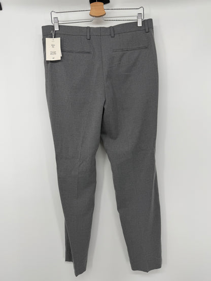 Men’s Gray Straight-Leg Dress Pants size 33R
