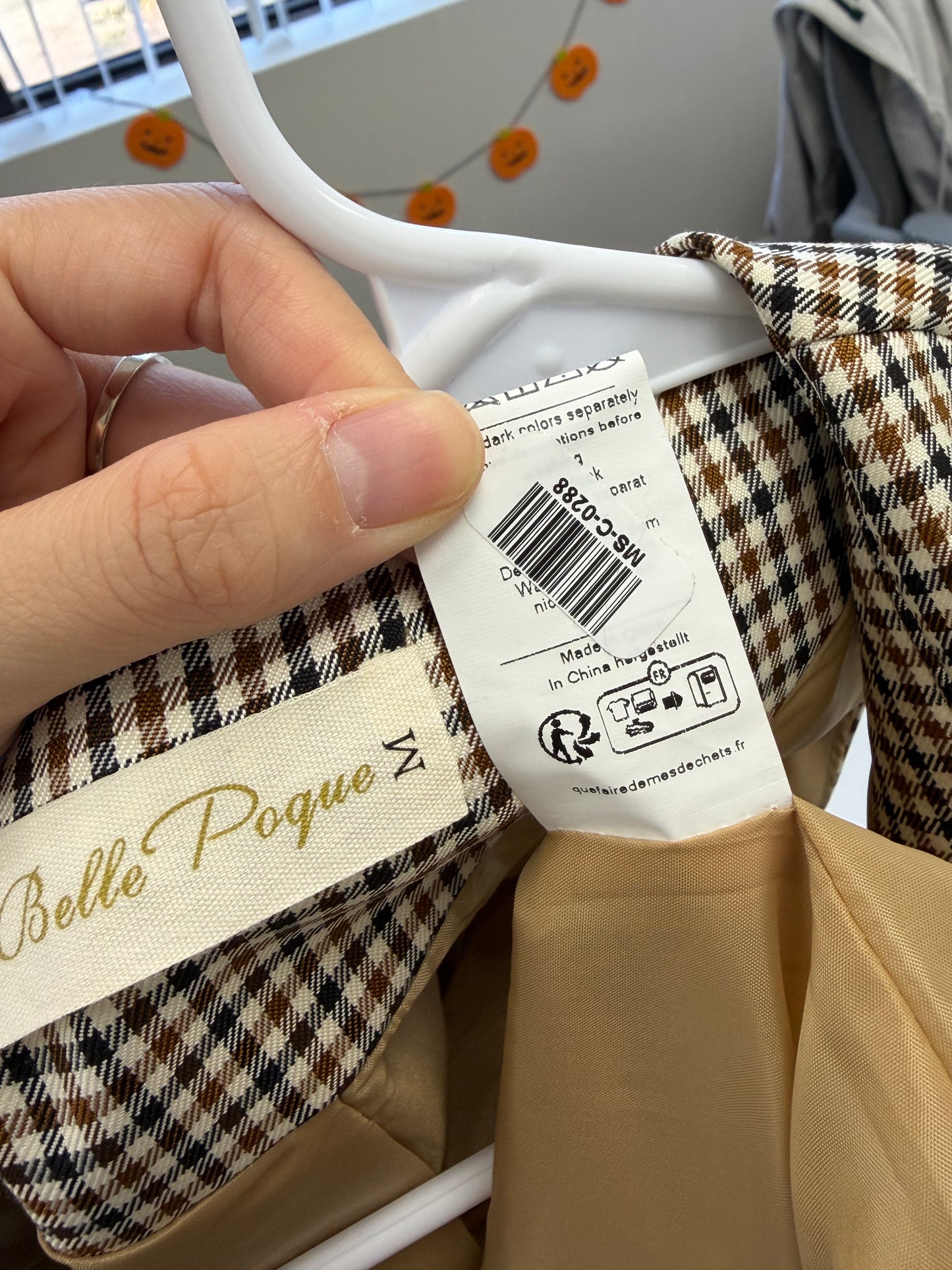 Brown Plaid Vest – Size M