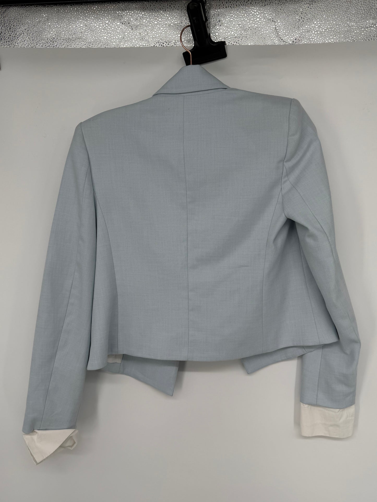 ZARA Women's Light Blue Cropped Blazer – Size XS
