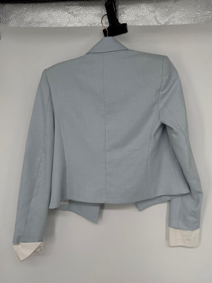 ZARA Women's Light Blue Cropped Blazer – Size XS