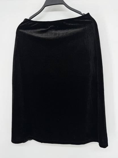 HAVE Black Velvet Skirt – Size S