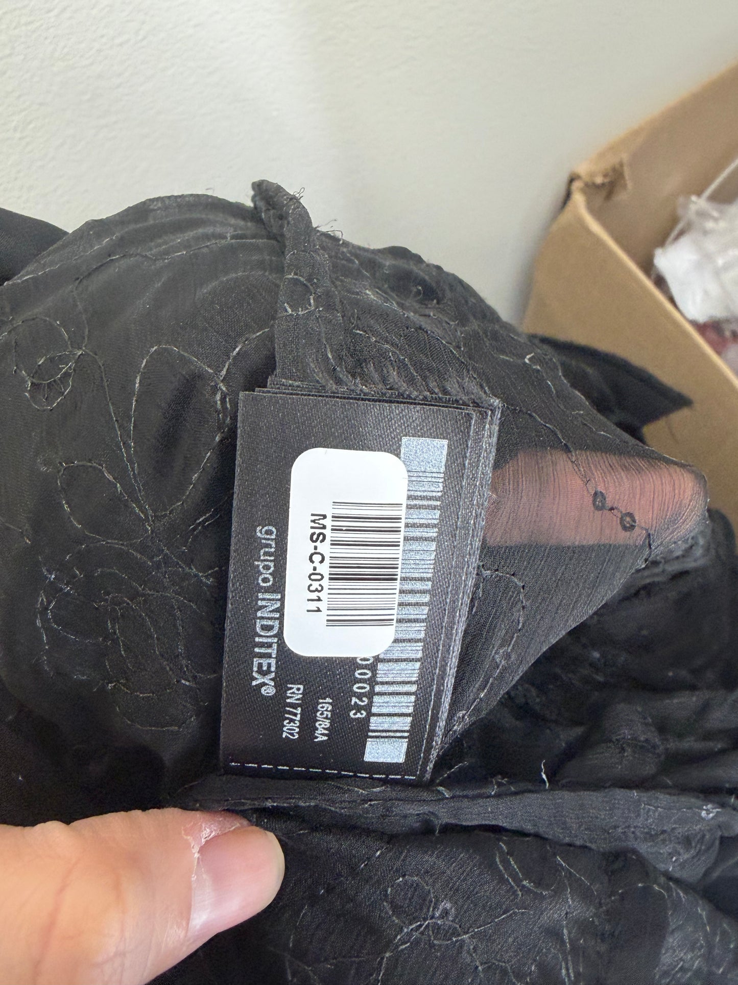 Women's Black Lace Blazer – Long Sleeve Size M