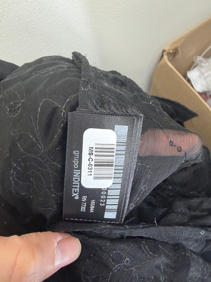 Women's Black Lace Blazer – Long Sleeve Size M