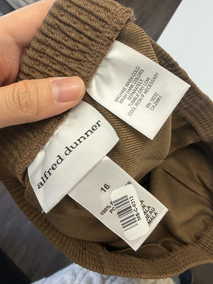 Alfred Dunner Women's Brown Pants – Size 16