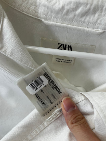 Zara Men’s white Shirt size m