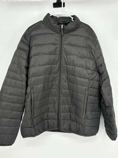 Men’s Black Stand Collar Puffer Jacket size no