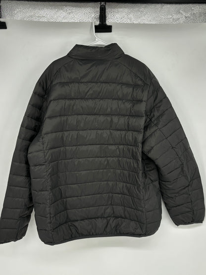 Men’s Black Stand Collar Puffer Jacket size no